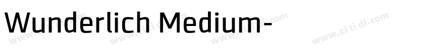 Wunderlich Medium字体转换